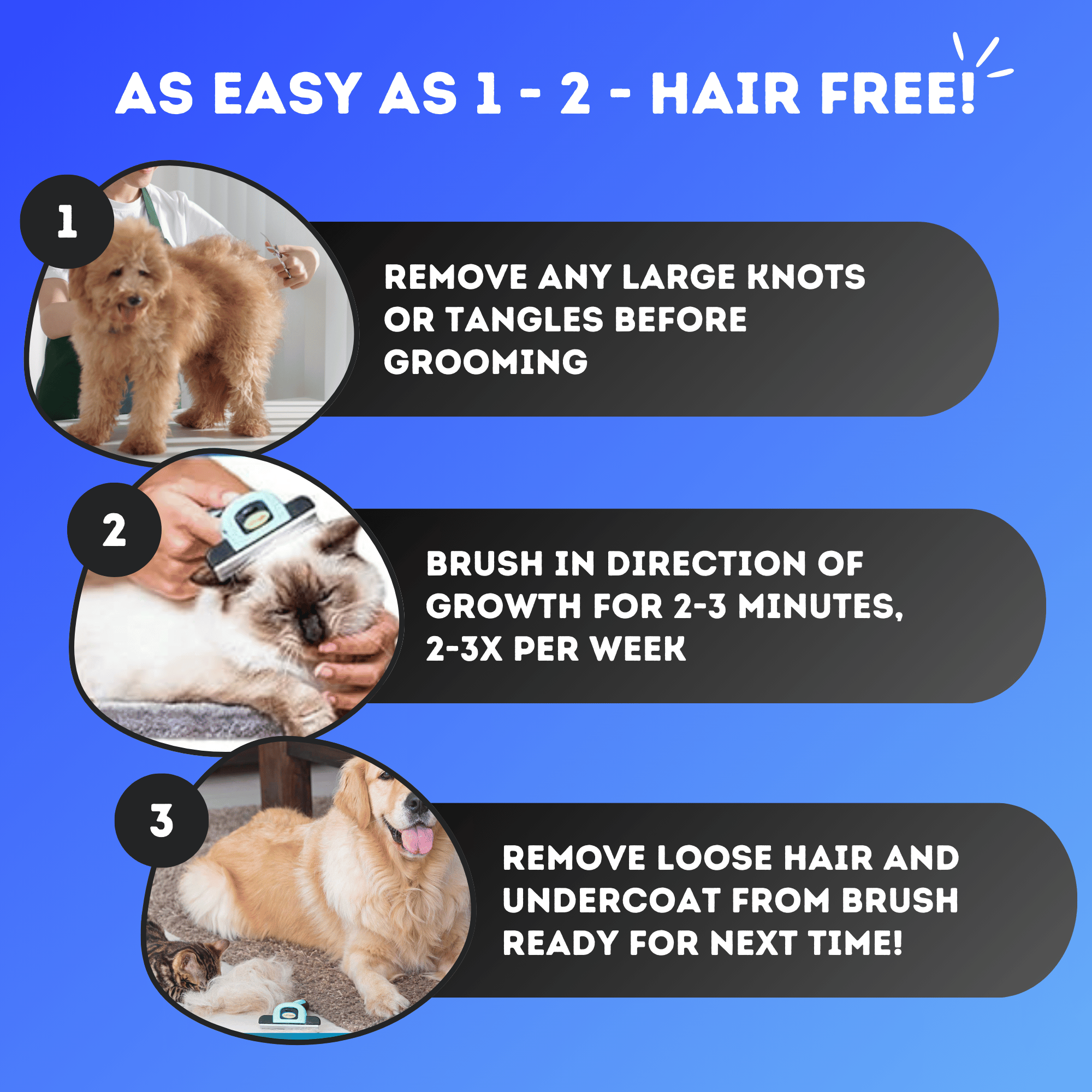 Pet Deshedding Brush - Image 6