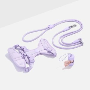 Cushioned Harness + Hands-Free Rope Leash Walk Kit